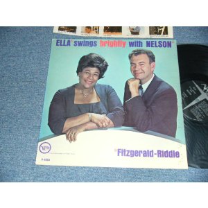 画像: ELLA FITZGERALD with NELSON RIDDLE  - ELLA SINGS BIGHITLY WITH NELSON (Ex+++/Ex+++ Looks:Ex++) / 1962 US AMERICA ORIGINAL 1st Press "METRO at BOTTOM Label" MONO   Used LP