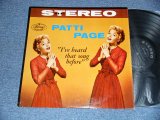 画像: PATTI PAGE   - I'VE HEARD THAT SONG BEFORE (Ex+++/Ex+++)x)  / 1959 US AMERICA ORIGINAL "Cover variant:WHITE TITLE in Brown at the top" STEREO Used LP