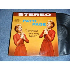 画像: PATTI PAGE   - I'VE HEARD THAT SONG BEFORE (Ex+++/Ex+++)x)  / 1959 US AMERICA ORIGINAL "Cover variant:WHITE TITLE in Brown at the top" STEREO Used LP