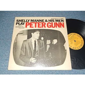 画像: SHELLY MANNE & HIS MEN - PLAY PETER GUNN (Ex++/Ex+ Looks:Ex++) / 1959 US AMERICA ORIGINAL "YELLOW with BLACK PRINT Label"  MONO  Used LP 