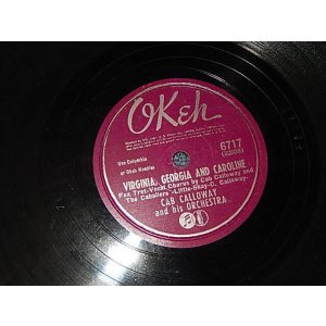 画像: Cab Calloway And His Orchestra - A) / Virginia, Georgia And Caroline   B) I'll Be Around (Ex/Ex) / 1944 US AMERICA ORIGINAL Used  78rpm SP