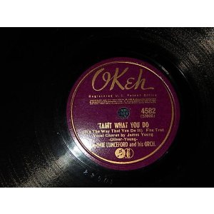 画像: JIMMIE LUNCEFORD and His ORCH. - A)'TAINT WHAT YOU DO   B)CHEATIN' ON ME (Ex++/Ex++) / 1939? 1946? US AMERICA ORIGINAL Used  78rpm SP