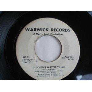 画像: BILLY MITCHELL - IT DOESN'T MATTER TO ME / 1959 US ORIGINAL 7"SINGLE 