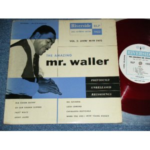 画像: FATS WALLER - THE AMAZING MR. WALLER VOL.2 : JIVIN' WITH FATS /1953 US ORIGINAL RED WAX Vinyl Used 10"LP  
