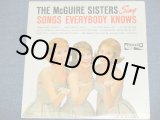 画像: THE McGUIRE SISTERS - SING SONGS EVERYBODY KNOWS / 1962 US ORIGINAL MONO LP