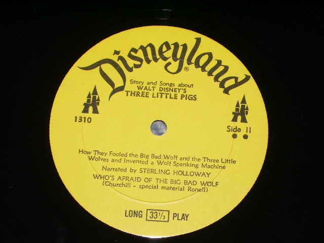 画像: DISNEY Presents - 3 LITTLE PIGS / US ORIGINAL Used LP  