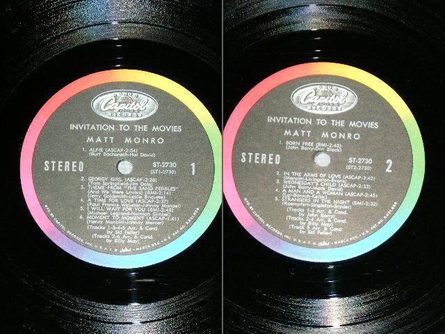 画像: MATT MONRO - BORN FREE /  1967 US ORIGINAL STEREO  Used LP