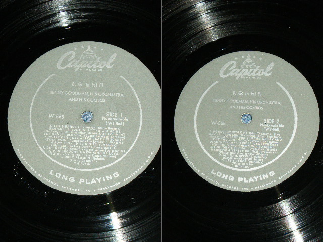 画像: BENNY GOODMAN - B.G. IN HI-FI / 1955 US ORIGINAL Early Press GRAY Label  MONO LP  