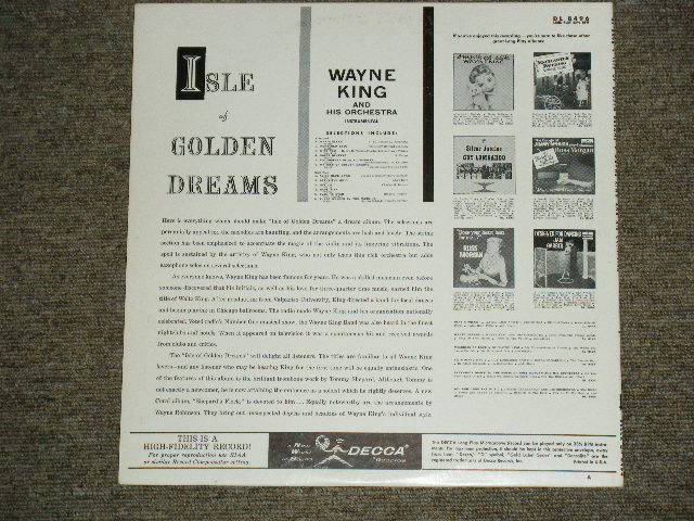 画像: WAYNE KING and HIS ORCHESTRA - ISLE OF GOLDEN DREAMS  / 1950's US ORIGINAL MONO LP  