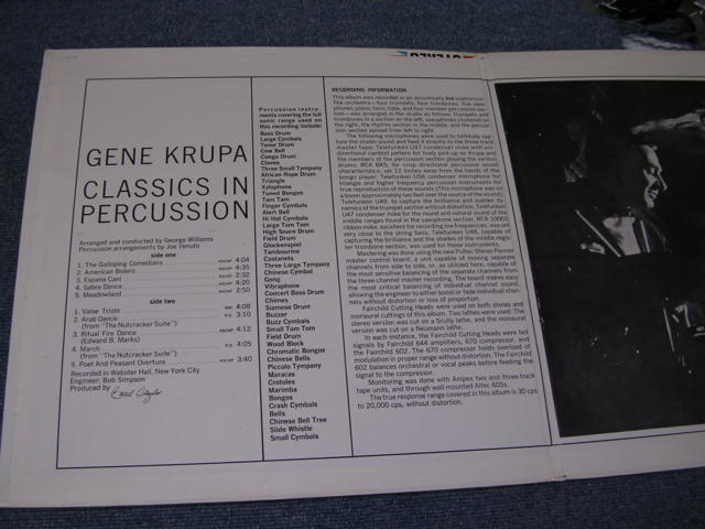 画像: GENE KRUPA - CLASSIC IN PERCUSSION! / 1962 US ORIGINAL MONO LP 