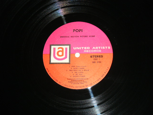 画像: Original Motion Picture Score / DOMINIC FRONTIERE - POPI / 1960's  US ORIGINAL STEREO LP 