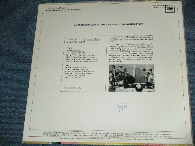 画像: PERCY FAITH - FOR THOSE IN LOVE  / 1968 US ORIGINAL Stereo LP  