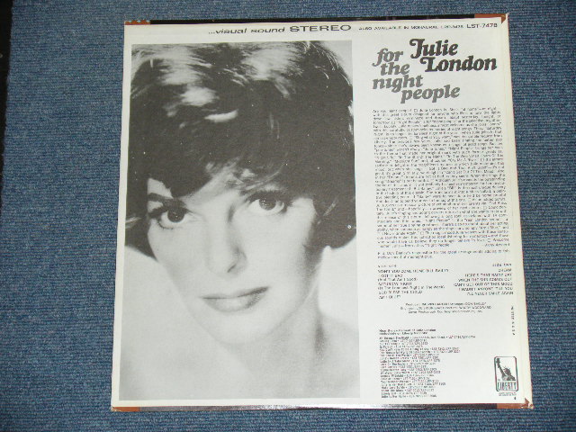 画像: JULIE LONDON - FOR THE NIGHT PEOPLE  / 1966 US ORIGINAL STEREO  LP 