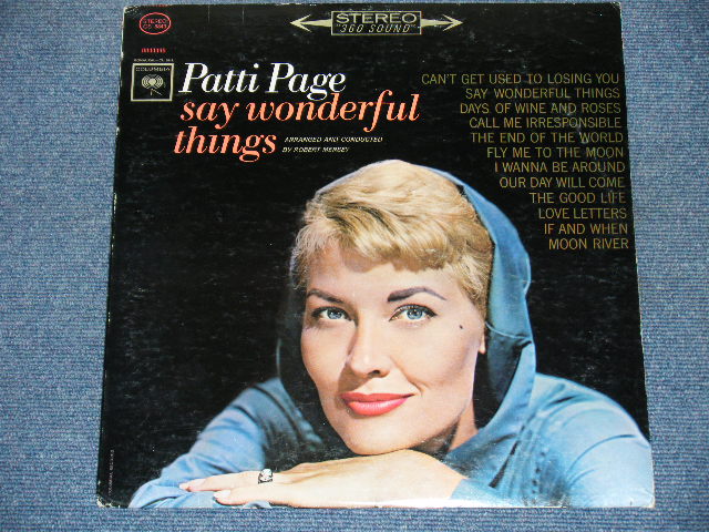 画像1: PATTI PAGE - SAY WONDERFUL THINGS (Ex+/Ex Looks:Ex+) /1963 US ORIGINAL STEREO LP 