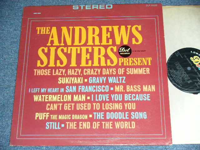 画像1:  THE ANDREWS SISTERS - THE  ANDREWS SISTERS PRESENTS (Ex++/Ex+++,SWOBC) / 1963  US AMERICA ORIGINAL STEREO Used LP