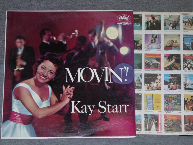 画像1: KAY STARR - MOVIN'! (Ex+/Ex+++ )  / 1959 US AMERICA ORIGINAL "BLACK with RAINBOR Ring & CAPITOL Logo on LEFT SIDE" Label MONO  Used LP