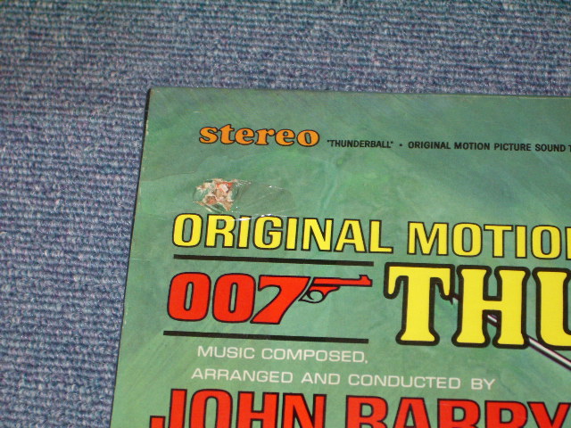 画像: 007 JAMES BOND JOHN BARRY TOM JONES - THUNDERBALL(SEALED) /1965 US AMERICA ORIGINAL SEALED "BRAND NEW SEALED" LP