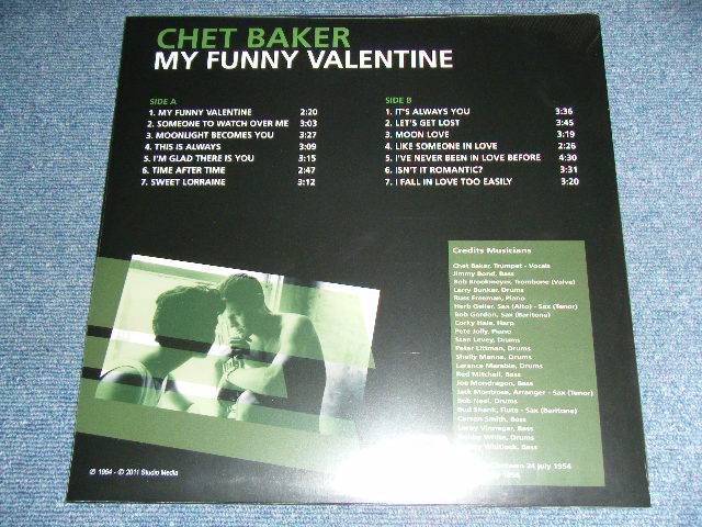 画像: CHET BAKER - MY FUNNY VALENTINE  / 2011 Reissue 180 glam Heavy Weight Sealed LP