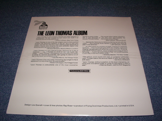 画像: LEON THOMAS - THE LEON THOMAS ALBUM / US REISSUE SEALED LP 