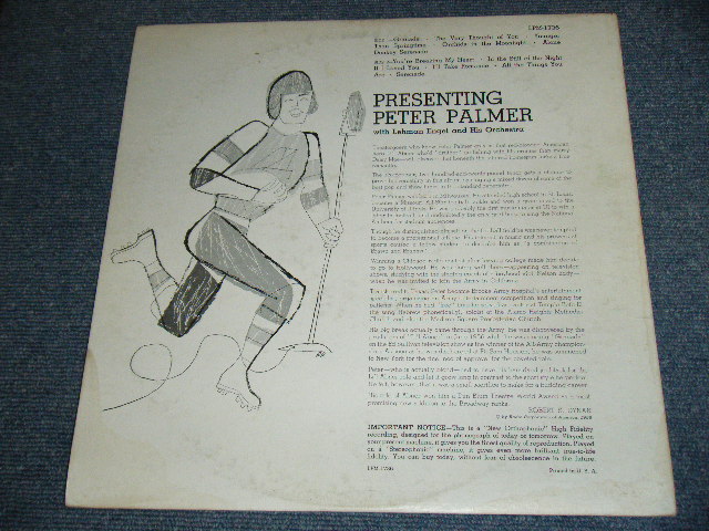 画像: PETER PALMER - PRESENTING PETER PALMER / 1958 US ORIGIINAL MONO LP 