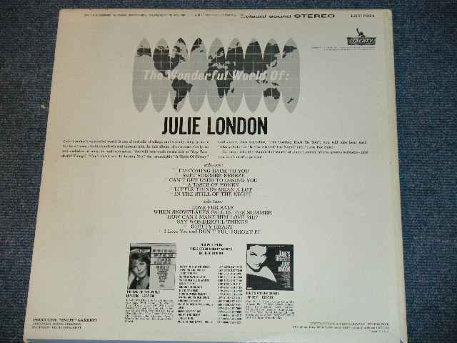 画像: JULIE LONDON - THE WONDERFUL WORLD OF / 1963 US STEREO ORIGINAL LP