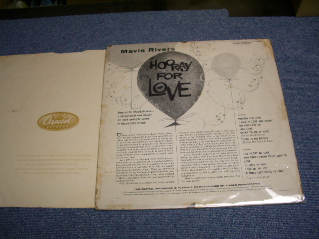 画像: MAVIS RIVERS - HOORAY FOR YOU / 1960 US ORIGINALMONO LP  