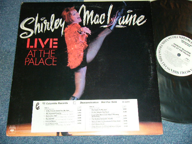 画像1: SHIRLEY MACLAINE - LIVE AT THE PALACE / 1976 US ORIGINAL White Label Promo  LP