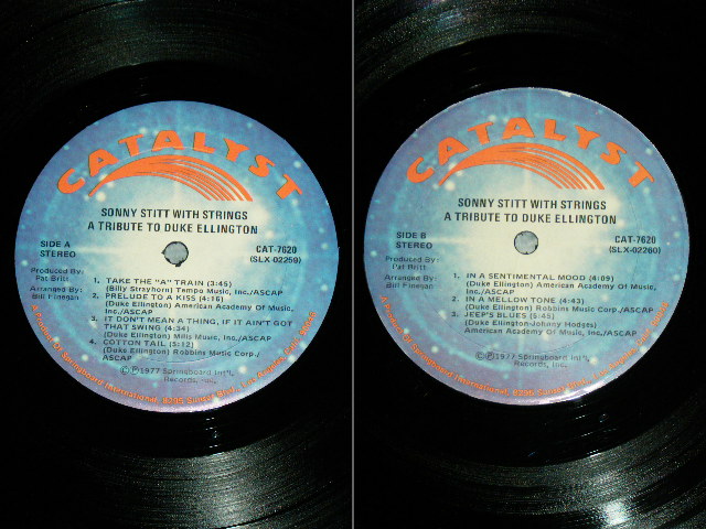 画像: SONNY STITT With STRINGS - A TRIBUTE TO DUKE ELLINGTON / 1977 ORIGINAL Used LP