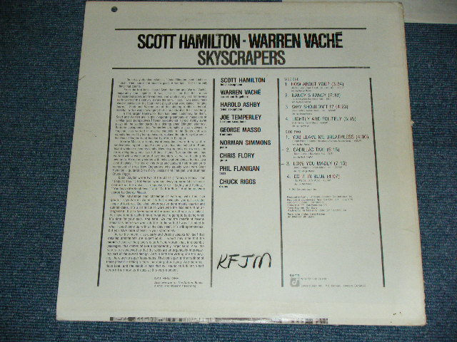 画像: SCOTT HAMILTON - WARREN VACHE - SKYSCRAPERS / 1980 US ORIGINAL Used LP