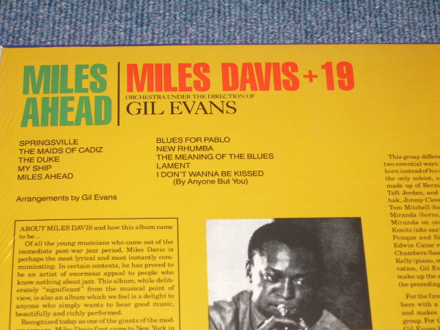 画像: MILES DAVIS - MILES AHEAD  /  US Reissue 180 glam Heavy Weight  Sealed LP  Out-Of-Print 