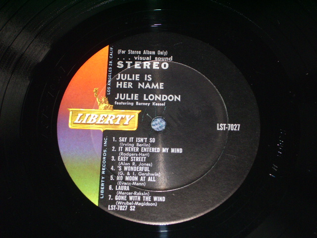 画像: JULIE LONDON - JULIE IS HER NAME ( DEBUT ALBUM /RARE CREDIT "STEREO" Logo on FRONT COVER Version / VG+++/VG+++ ) / / 1960 US STEREO ORIGINAL LP