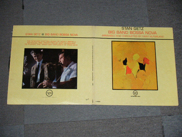 画像: STAN GETZ - BIG BAND  BOSSA NOVA  / 1962 US ORIGINAL MONO LP