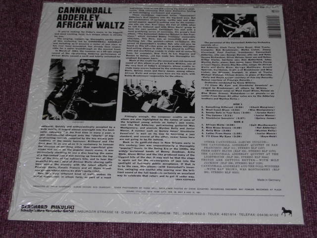 画像: The CANNONBALL ADDERLEY QUINTET - IN SAN FRANCISCO featuring NAT ADDERLEY (SEALED) / 1982 WEST-GERMANY REISSUE "BRAND NEW SEALED"  LP