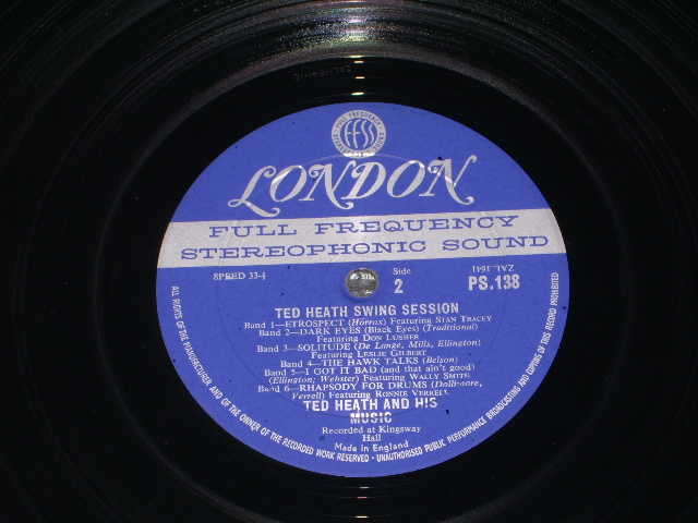 画像: TED HEATH - SWING SESSION / 1961 US ORIGINAL UK EXPORT LP 