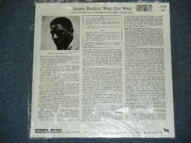 画像: SONNY ROLLINS - WAY OUT WEST / WEST-GERMANY Reissue Sealed LP