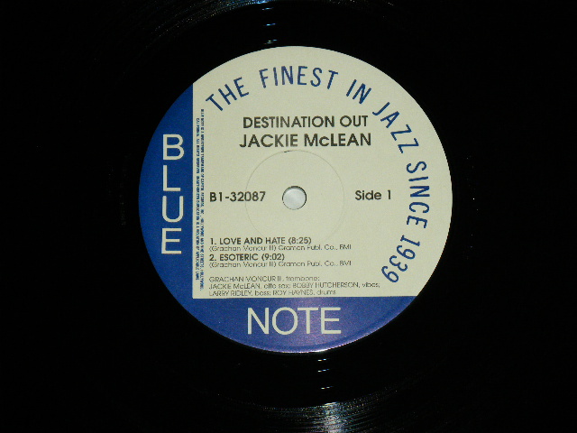 画像: JACKIE MC LEAN - DESTINATION...OUT!  / 1995  US Reissue 180 Gram Heavy Weight used LP