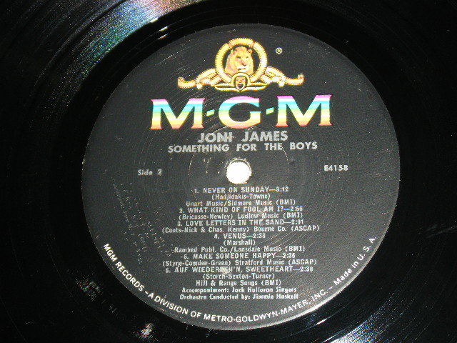 画像: JONI JAMES - SING SOMETHING FOR THE BOYS ( Ex-/Ex++,Ex- ) / 1963 US ORIGINAL MONO LP