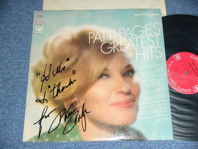 画像1: PATTI PAGE -  GREATEST HITS (With AUTOGRAPHED SIGNED ???!!! ) ( Ex++/Ex+++ Looks:Ex++ ) /1966 US ORIGINAL 360 Sound Label  STEREO Used LP 
