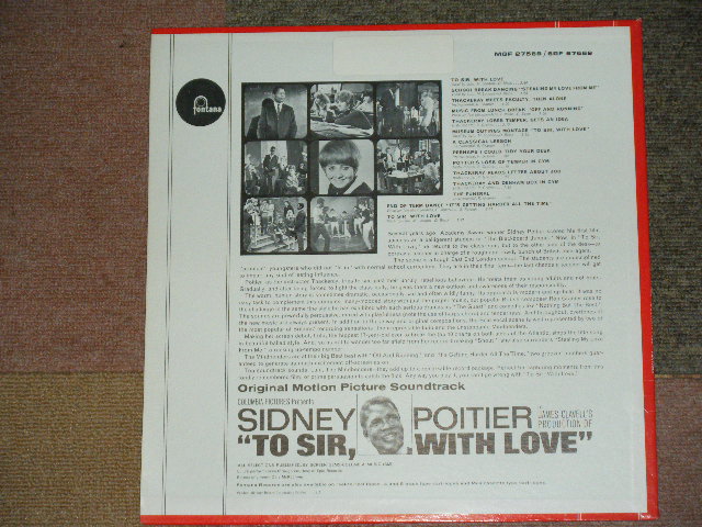 画像: OST - TO SIR WITH LOVE ( Ex+++/Ex++ Looks:Ex+++ ) / 1967 US AMERICA  ORIGINAL STEREO Used LP 