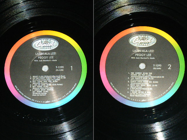 画像: PEGGY LEE - LATIN ALA LEE! / 1962 US ORIGINAL 2nd Press BLACK With RAINBOW "CAPITOL" Logo on TOP Label  Mono Used LP 