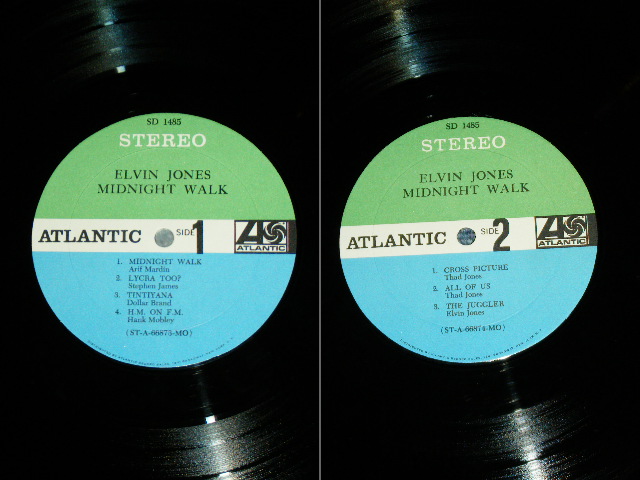 画像: ELVIN JONES - MIDNIGHT WALK / 1967 US ORIGINAL GREEN & BLUE Label STEREO Used LP  