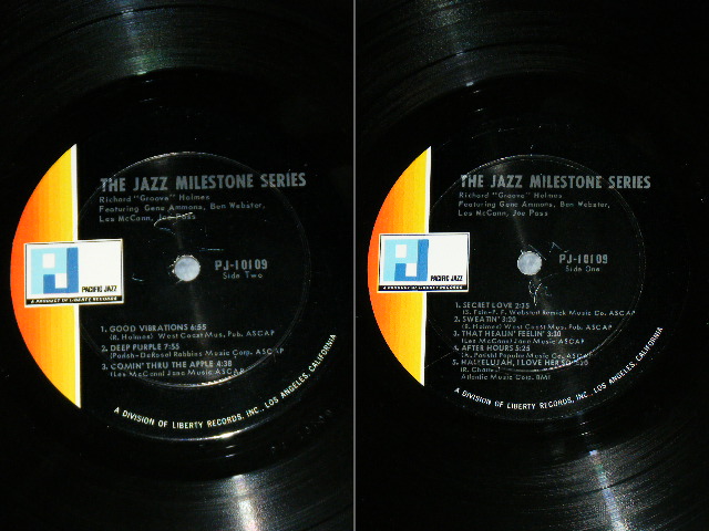 画像: RICHARD "GROOVE" HOLMES - THE JAZZ MILESTONES SEROIES / 1966 US ORIGINAL MONO Used LP  