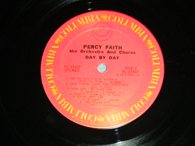 画像: PERCY FAITH - DAY BY DAY / 1972 US ORIGINAL Stereo LP  