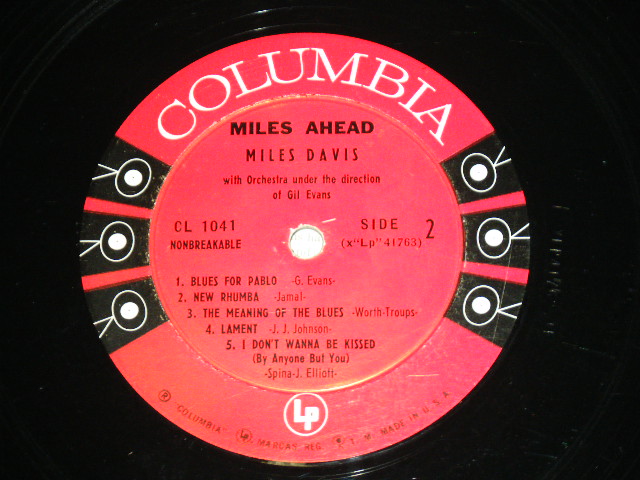 画像: MILES DAVIS  -  MILES AHEAD / 1957 US ORIGINAL BLACK 6 EYES Label  Mono Used LP 