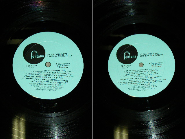 画像: OST - TO SIR WITH LOVE ( Ex+++/Ex++ Looks:Ex+++ ) / 1967 US AMERICA  ORIGINAL STEREO Used LP 