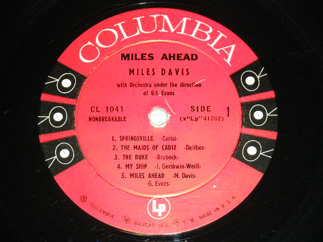 画像: MILES DAVIS  -  MILES AHEAD / 1957 US ORIGINAL BLACK 6 EYES Label  Mono Used LP 