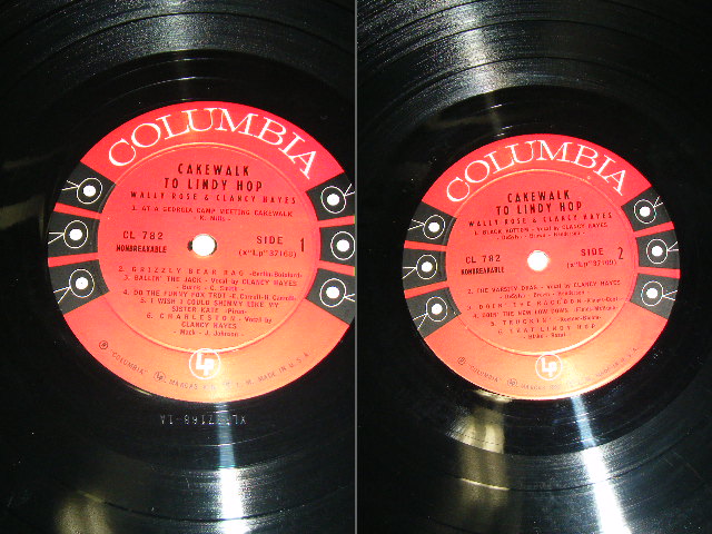 画像: WALLY ROSE and CLANCY HAYES - CAKEWALK TO LINDY HOP / 1956 US ORIGINAL BLACK 6 EYE'S Label MONO Used LP  