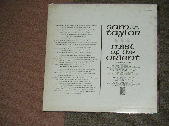 画像: SAM (THE MAN) TAYLOR - MIST OF THE ORIENT / 1962 US ORIGINAL STEREO LP