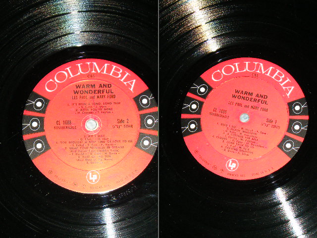 画像: LES PAUL & MARY FORD  - WARM AND WONDERFUL  / 1962 US ORIGINAL 6 EYES Label  Mono Used LP 