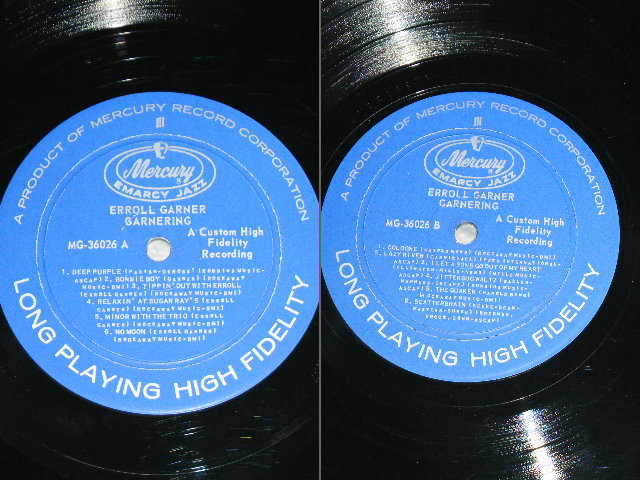 画像: ERROLL GARNER - GERNERING /  1956 US ORIGINAL "HEAVY WEIGHT SHERACK WAX  MONO Used  LP  